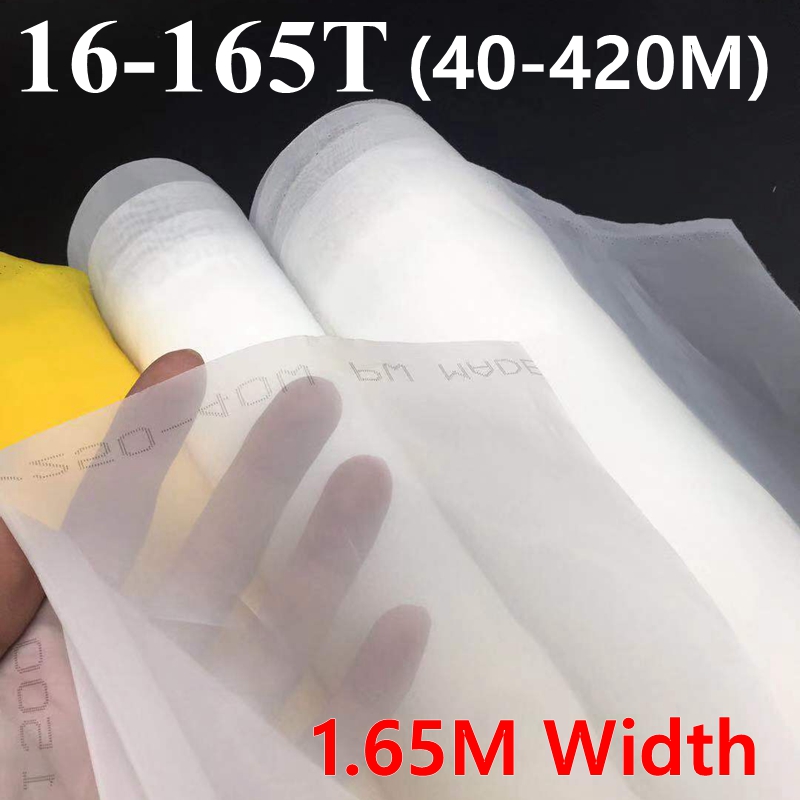 Commercial Printing Services - シルクスクリーン印刷生地,1m x 1.65m,40〜420メッシュ,プリント回路基板用の白いポリエステルスクリーン印刷メッシュ