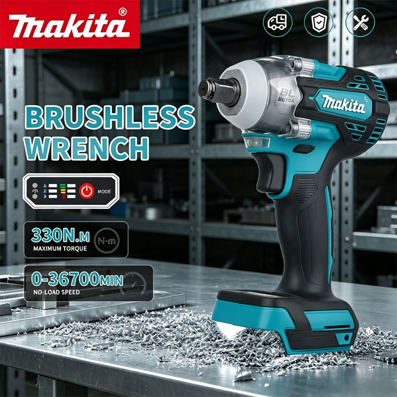 Makita Drill Dtw300 - マキタ DTW300 18V ブラシレス高トルクコードレスインパクトレンチ 330Nm、タイヤ取り外し・自動車修理作業用リチウムイオン電動工具