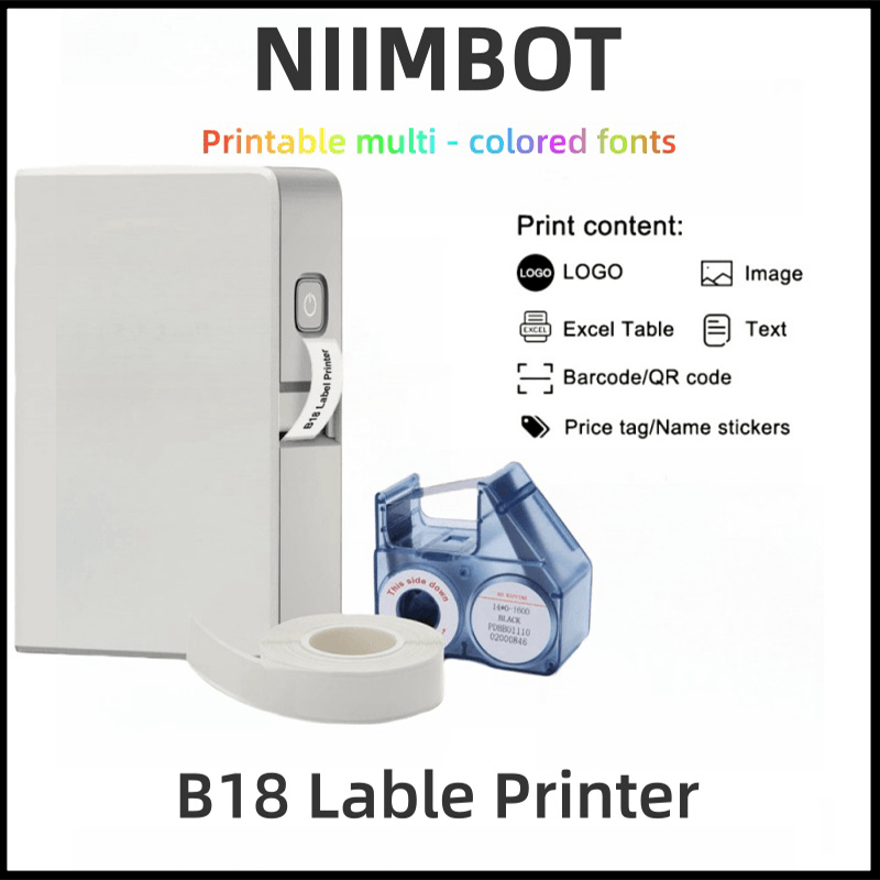 NIIMBOT B18 カラーラベルプリンター、ワイヤレス  - Commercial Printing Services のレビューと価格