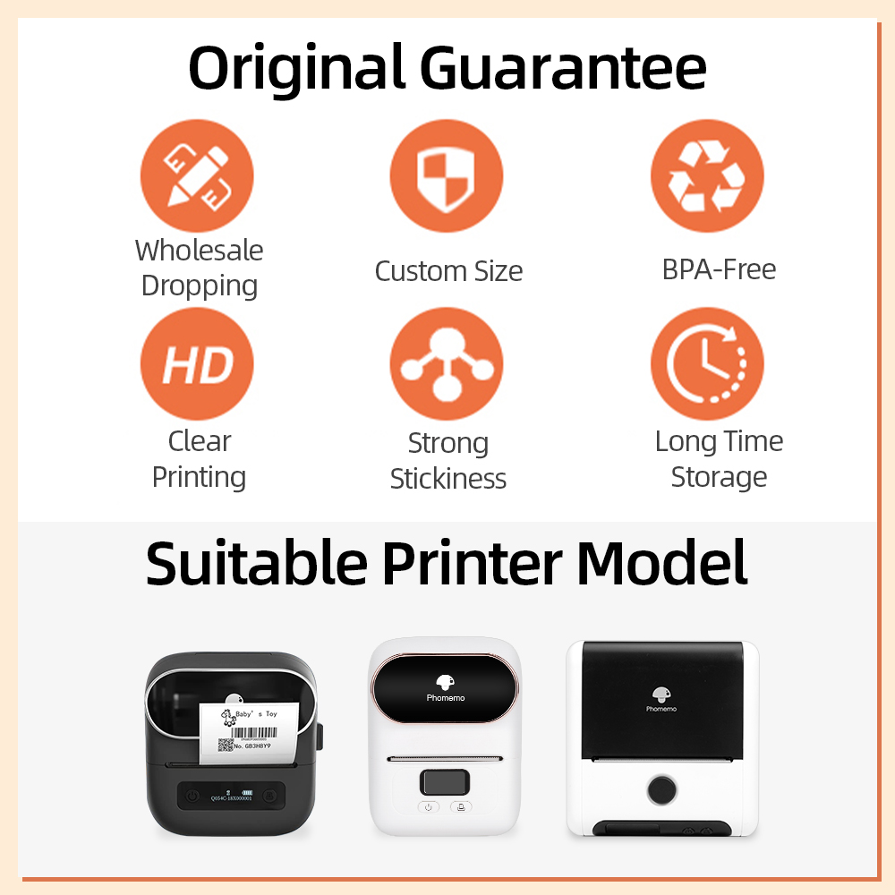 Phomemo 紙多目的感熱ラベル M110 M200 M2 - Commercial Printing Services のレビューと価格