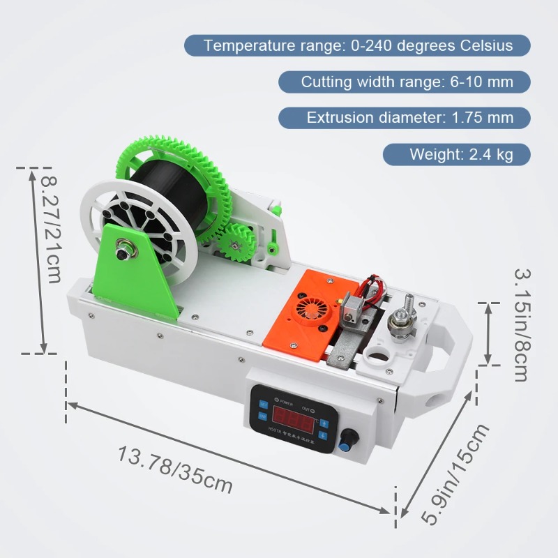 3Dプリントフィラメント製造機 - PETボトルリサイクルか - Commercial Printing Products のレビューと価格