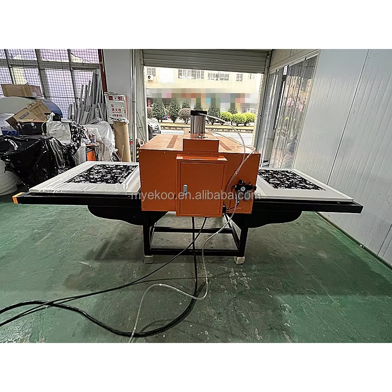 業務用空気圧式ダブルステーションヒートプレス機、Tシャツ印刷 - Commercial Shirt Printing Machine のレビューと価格
