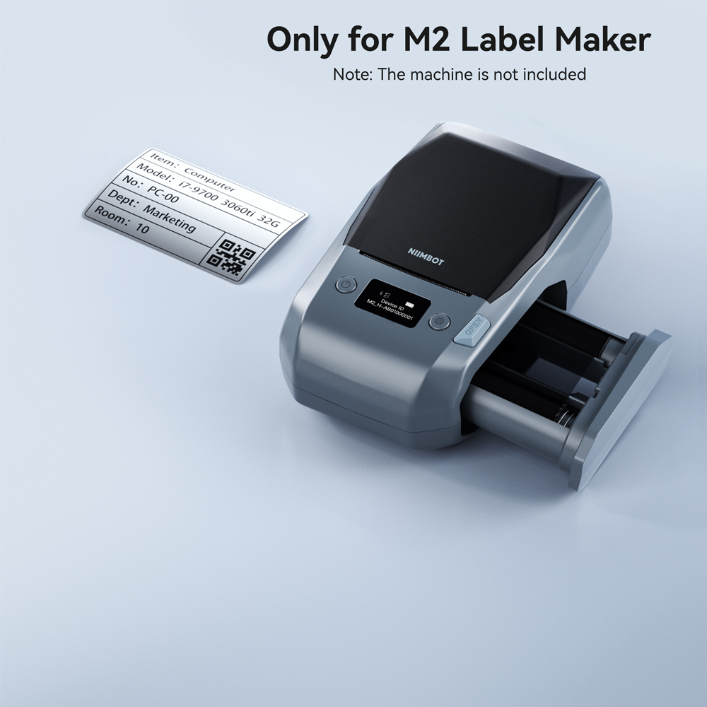 Niimbot m2熱転写ラベル紙、カラー印刷リボン、白、銀 - Commercial Printing Terms のレビューと価格