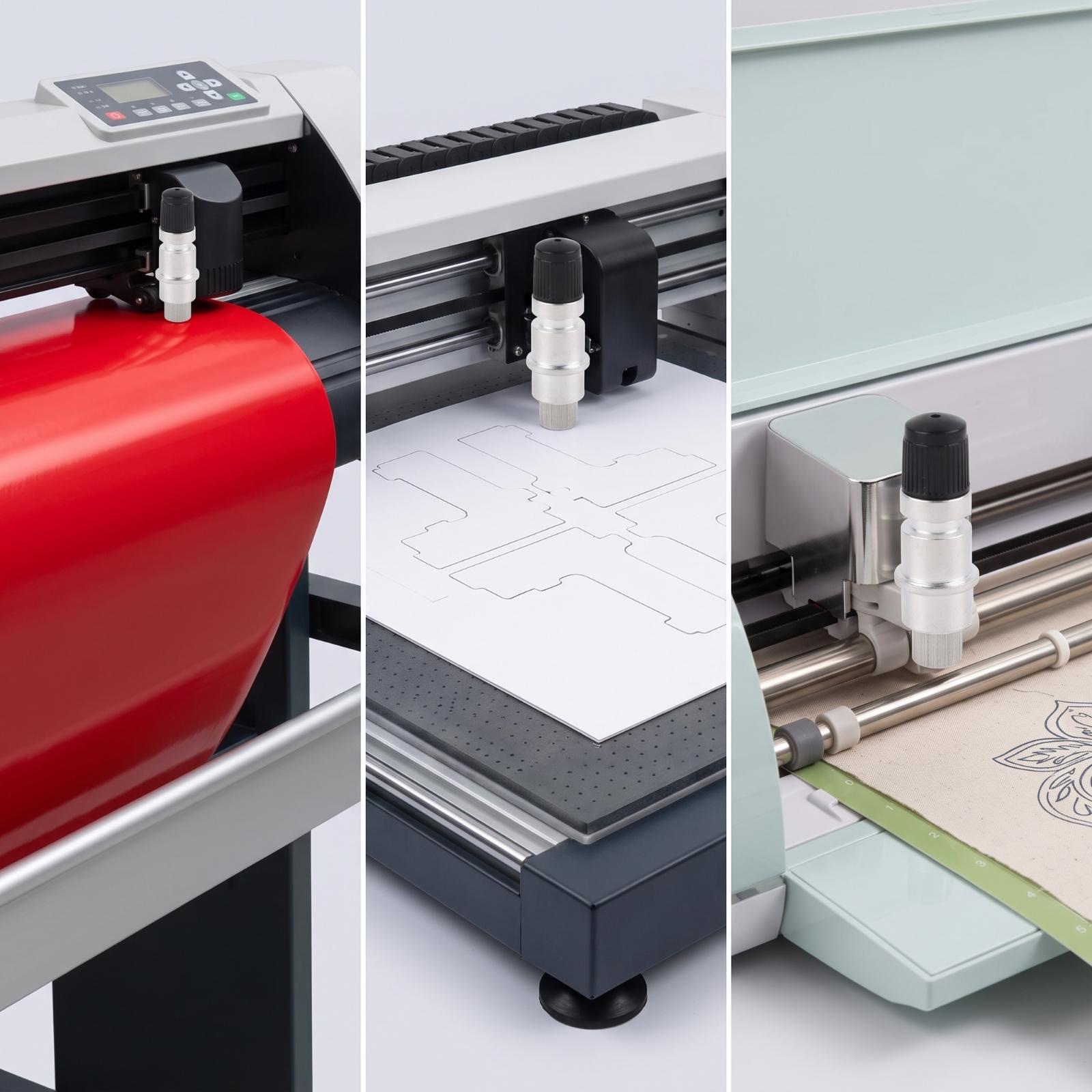 シルバーシリンダーボディとブラックキャップを備えたプロッター - Cutting Plotter Blade のレビューと価格
